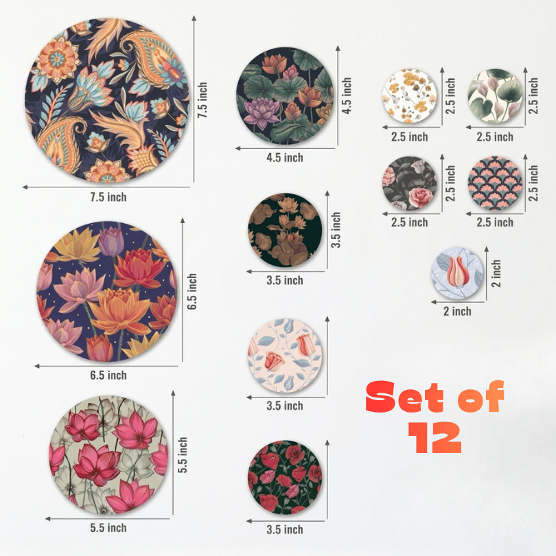 12 pc. Wooden Door & Wall Decorative Art