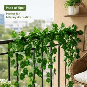 6 pc. Realistic Money Plant Hanging Leaves