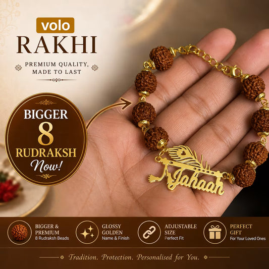 My Brother's Name Bracelet Rakhi