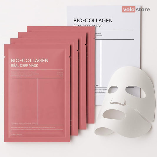 Bio-Collagen Real Deep Face Masks for Instant Glow