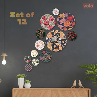 12 pc. Wooden Door & Wall Decorative Art