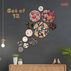 12 pc. Wooden Door & Wall Decorative Art