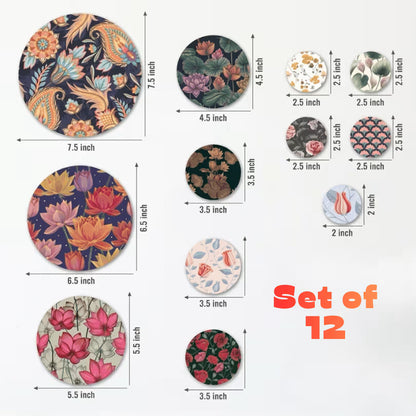 12 pc. Wooden Door & Wall Decorative Art