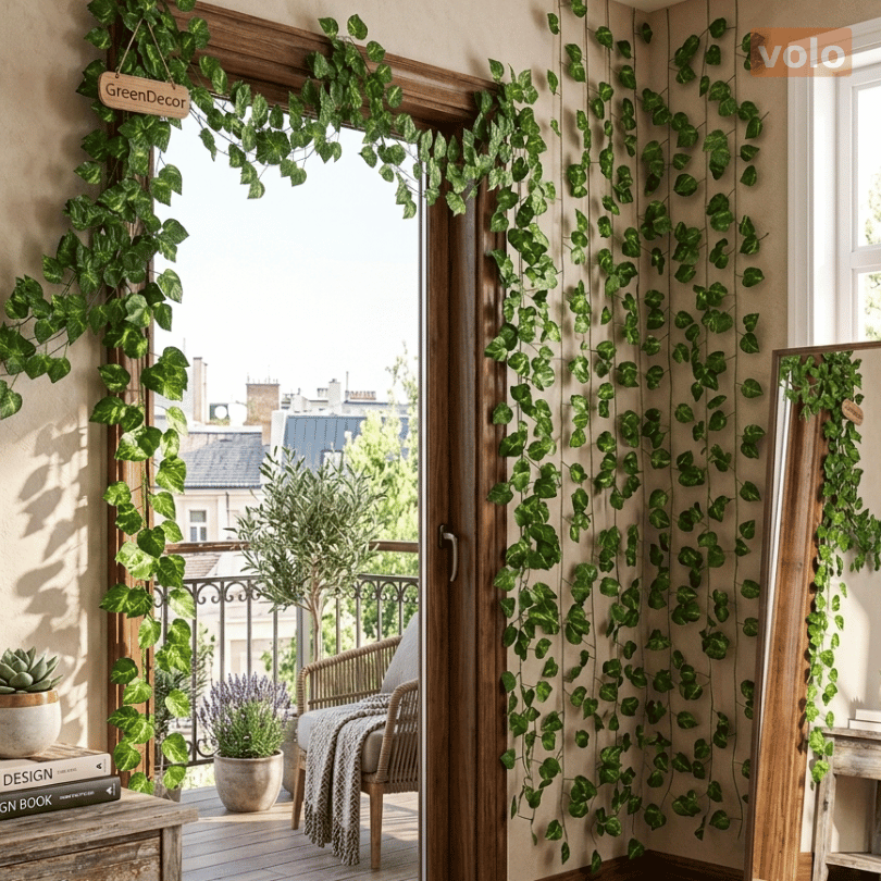 6 pc. Realistic Money Plant Hanging Leaves